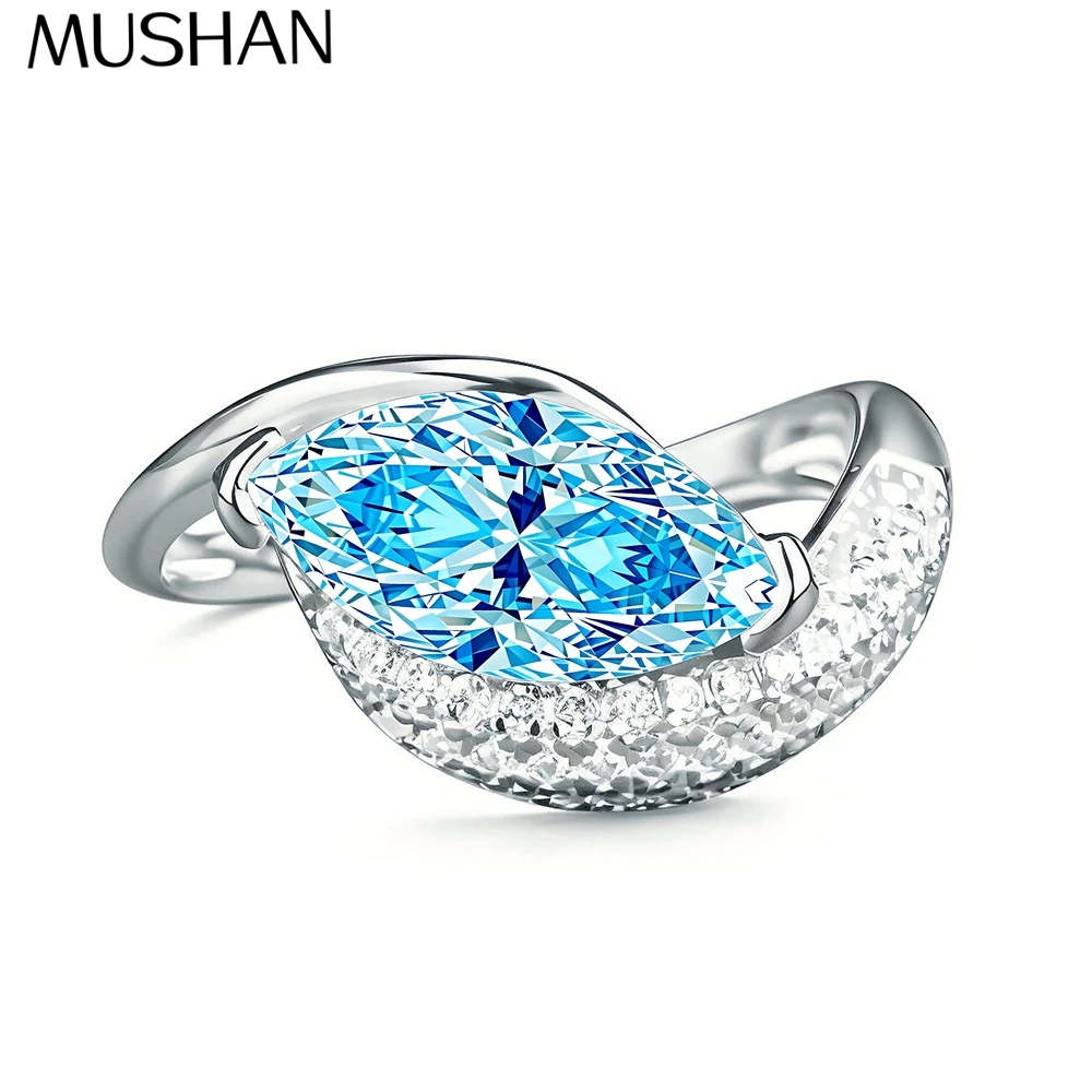 MuShan Jewelry 925 Sterling Silver Ring Wedding Band High Carbon Diamond Cocktail Party Valentine Gift Women Rings Fine Jewelry
MuShan Jewelry 925 Sterling Silver Ring Wedding Band High Carbon Diamond Cocktail Party Valentine Gift Women Rings Fine Jewelry