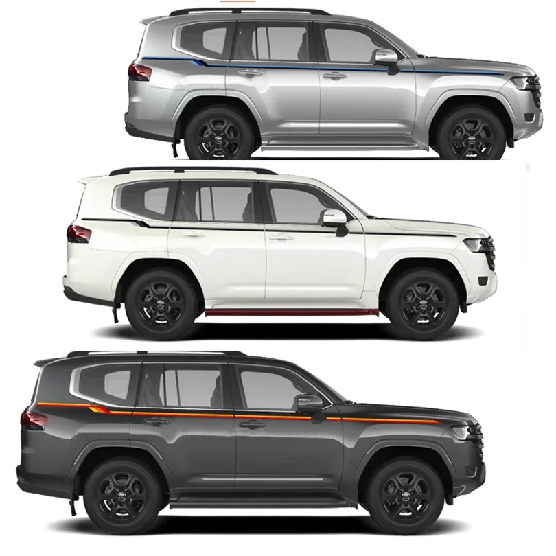 Custom Car Sticker Sport Side Waist line Precut Stripe Waterproof Decal Vinyl Graphics Blackout Wrap for Land Cruiser 300 LC300
Custom Car Sticker Sport Side Waist line Precut Stripe Waterproof Decal Vinyl Graphics Blackout Wrap for Land Cruiser 300 LC300