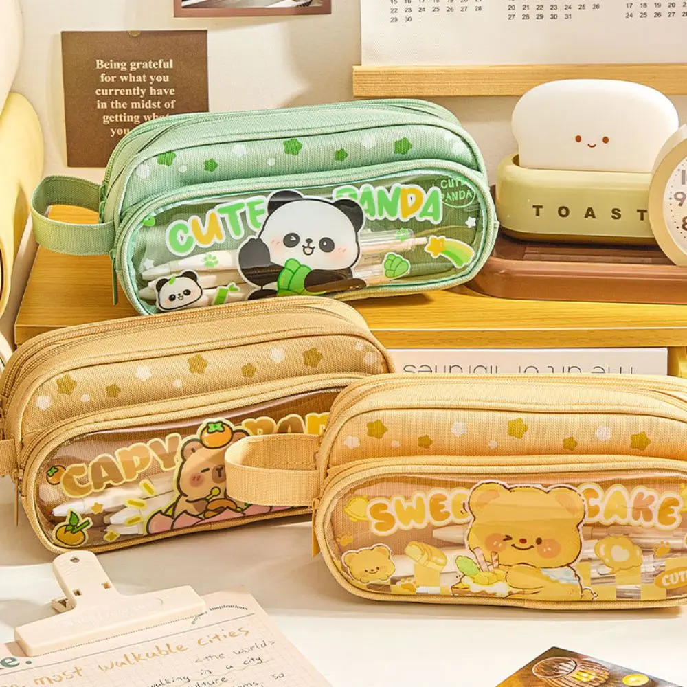 Cute Large Capacity Candy Colored Pencil Bag Dopamine Panda Stationery Storage Bag Cartoon Bear Pencil Case School Supplies
Cute Large Capacity Candy Colored Pencil Bag Dopamine Panda Stationery Storage Bag Cartoon Bear Pencil Case School Supplies