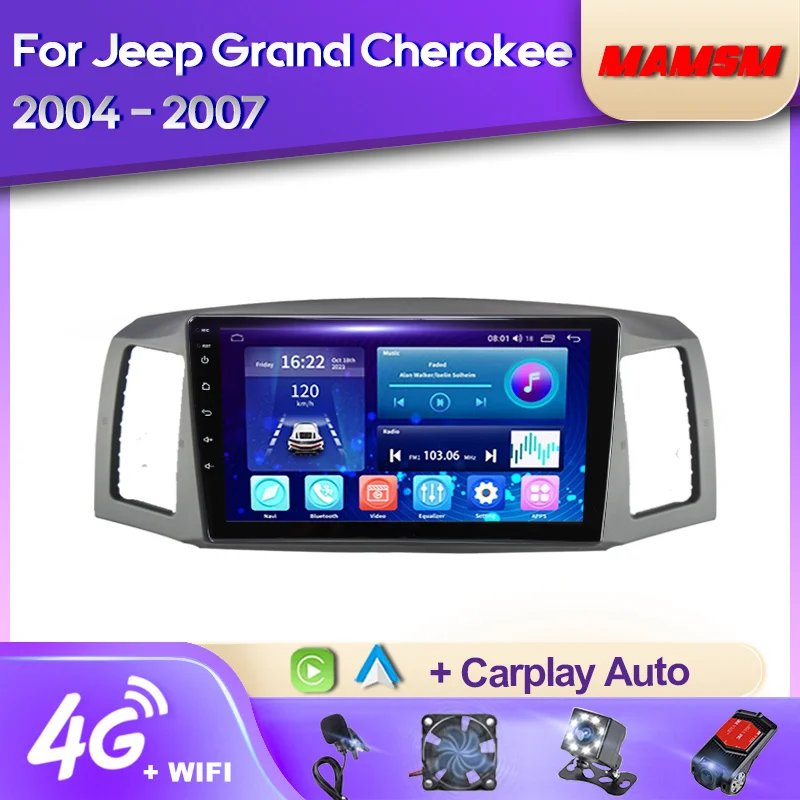 Автомобильный радиоприемник MAMSM 2K QLED Android 12 для Jeep Grand Cherokee 2004-2007 мультимедийный видеоплеер GPS Carplay Авторадио Стерео 9 дюймов
Автомобильный радиоприемник MAMSM 2K QLED Android 12 для Jeep Grand Cherokee 2004-2007 мультимедийный видеоплеер GPS Carplay Авторадио Стерео 9 дюймов