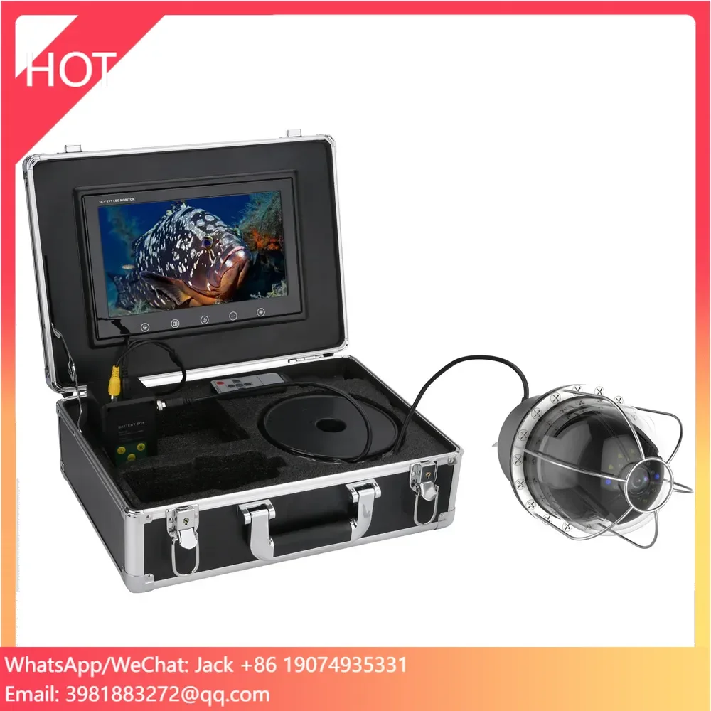 10 Inch 100m Underwater Fishing Video Camera IP68 Waterproof 20 LEDs 360 Degree Rotating Dome Rotating Panoramic 
10 Inch 100m Underwater Fishing Video Camera IP68 Waterproof 20 LEDs 360 Degree Rotating Dome Rotating Panoramic