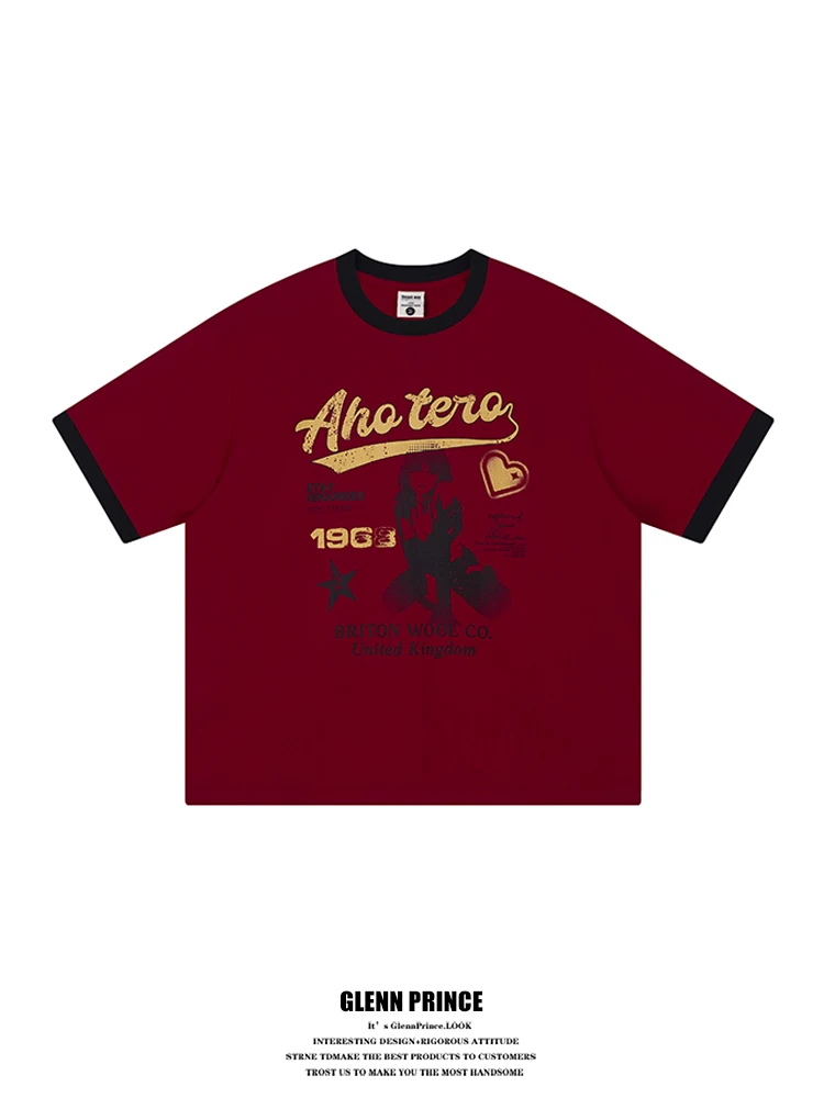 GPstudio American Hip Hop Subculture Portrait Print Color Block round Neck Short Sleeve T-Shirt Men Summer Half Sleeve Tee
GPstudio American Hip Hop Subculture Portrait Print Color Block round Neck Short Sleeve T-Shirt Men Summer Half Sleeve Tee