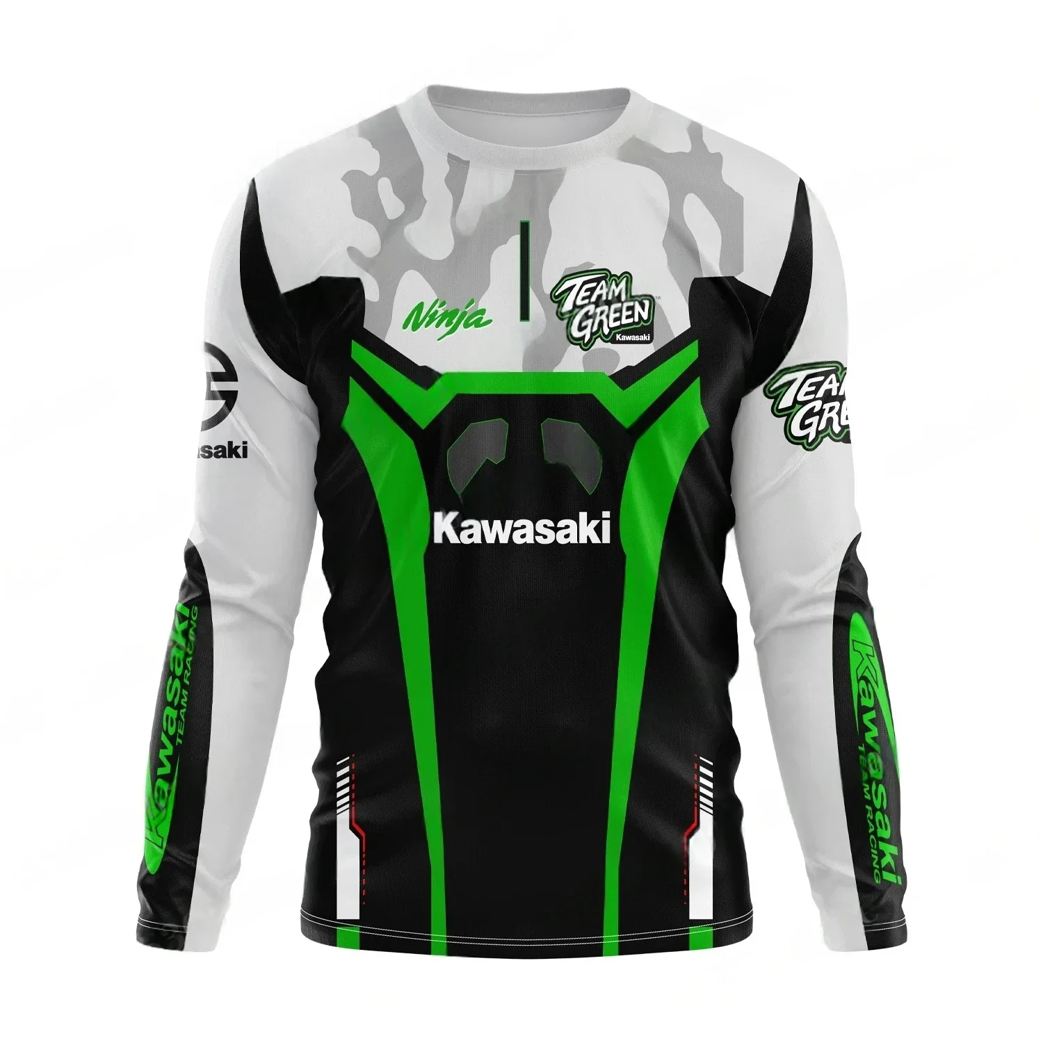Kawasaki Motorcycle Racing Suit Men's and Women's Summer Oversized Breathable Quick Drying Sports Shirt Off-road Riding T-shirt
Kawasaki Motorcycle Racing Suit Men's and Women's Summer Oversized Breathable Quick Drying Sports Shirt Off-road Riding T-shirt