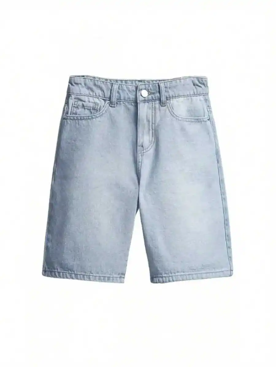 Mens Vintage Light Wash Denim Shorts Casual Loose Fit Straight Leg Bermuda With Pockets
Mens Vintage Light Wash Denim Shorts Casual Loose Fit Straight Leg Bermuda With Pockets