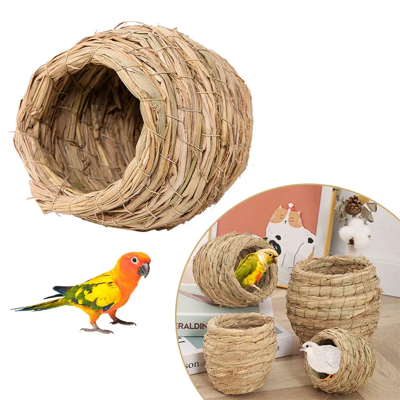 1PC Hand Woven Hummingbird Nest House Hanging Hummingbird Bird's Nest in Straw Garden Nest Woven House Straw Bird HousBirdhouse
1PC Hand Woven Hummingbird Nest House Hanging Hummingbird Bird's Nest in Straw Garden Nest Woven House Straw Bird HousBirdhouse