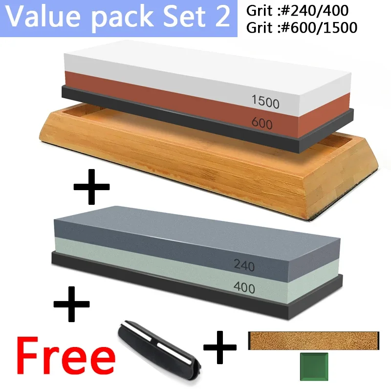 Professional Knife Sharpener Double-sided Whetstone Grinding Stone Sharpening Stones Water Stone Kitchen Tool 240-10000 Grit
Professional Knife Sharpener Double-sided Whetstone Grinding Stone Sharpening Stones Water Stone Kitchen Tool 240-10000 Grit