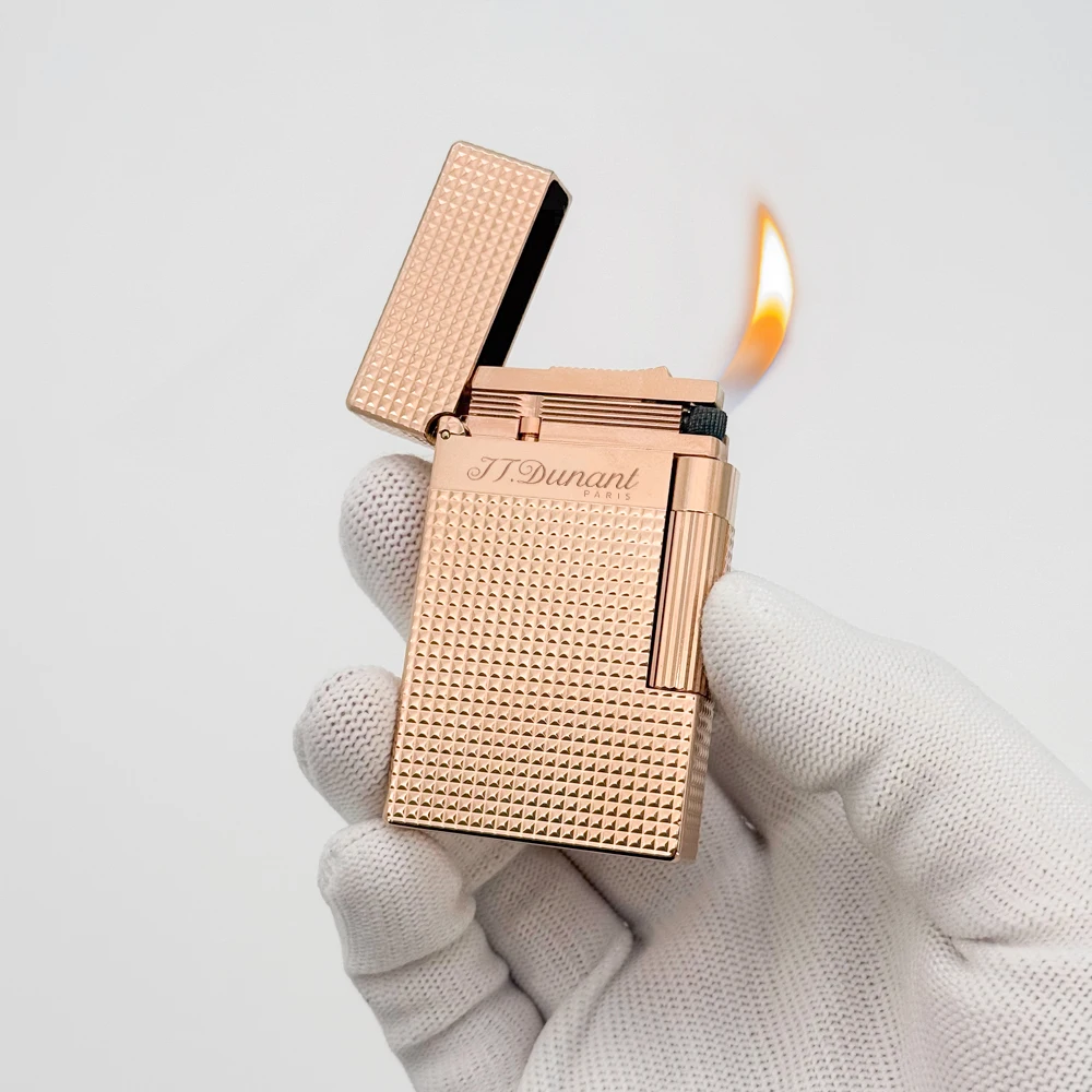 Oblique Flame lighter Metal carving mesh accessories Cigar tobacco Smoking Tools Man's gift ST.D lighter
Oblique Flame lighter Metal carving mesh accessories Cigar tobacco Smoking Tools Man's gift ST.D lighter