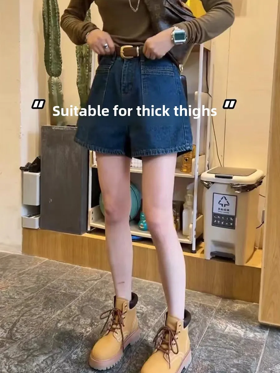 High Waist Wide Leg Short Jeans Women's Summer Thin Style Loose A-Line Straight Cut Loose Fit Hot Pants High Waist Denim Shorts
High Waist Wide Leg Short Jeans Women's Summer Thin Style Loose A-Line Straight Cut Loose Fit Hot Pants High Waist Denim Shorts