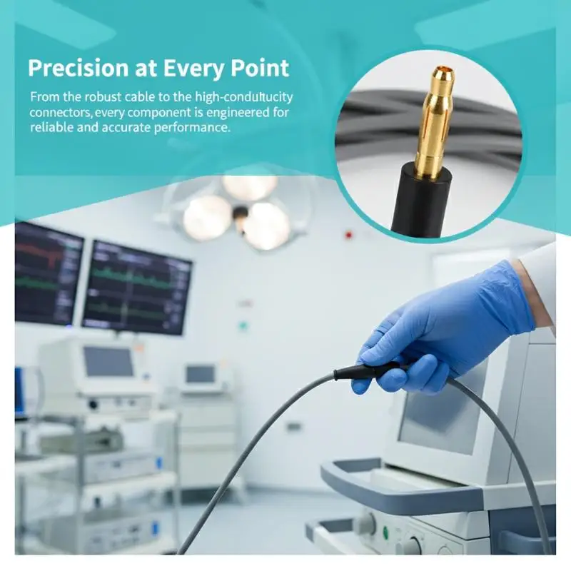 Hospital Grade Reusable Monopolar Cable 3mm 4mm 5mm 6.3mm 8mm Male Female Various Options
Hospital Grade Reusable Monopolar Cable 3mm 4mm 5mm 6.3mm 8mm Male Female Various Options