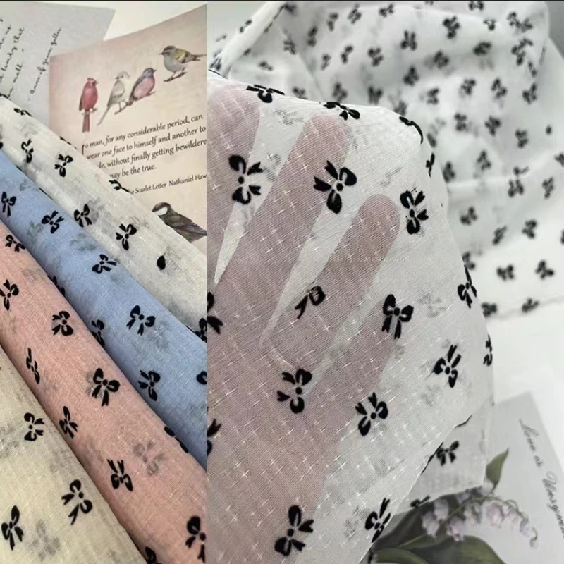 Flocking Butterfly Knot Organza Fabric Starry Sky Meteor Shower Small Fragrant Wind Small Floral Hanfu Dress Soft Fabrics
Flocking Butterfly Knot Organza Fabric Starry Sky Meteor Shower Small Fragrant Wind Small Floral Hanfu Dress Soft Fabrics