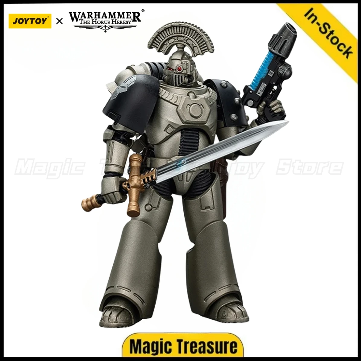 【In Stock】 JOYTOY 1/18 Action Figure Warhammer 40K Iron Warriors MKVI Tactical Sergeant with Power Sword and Plasma Pistol Toy
【In Stock】 JOYTOY 1/18 Action Figure Warhammer 40K Iron Warriors MKVI Tactical Sergeant with Power Sword and Plasma Pistol Toy