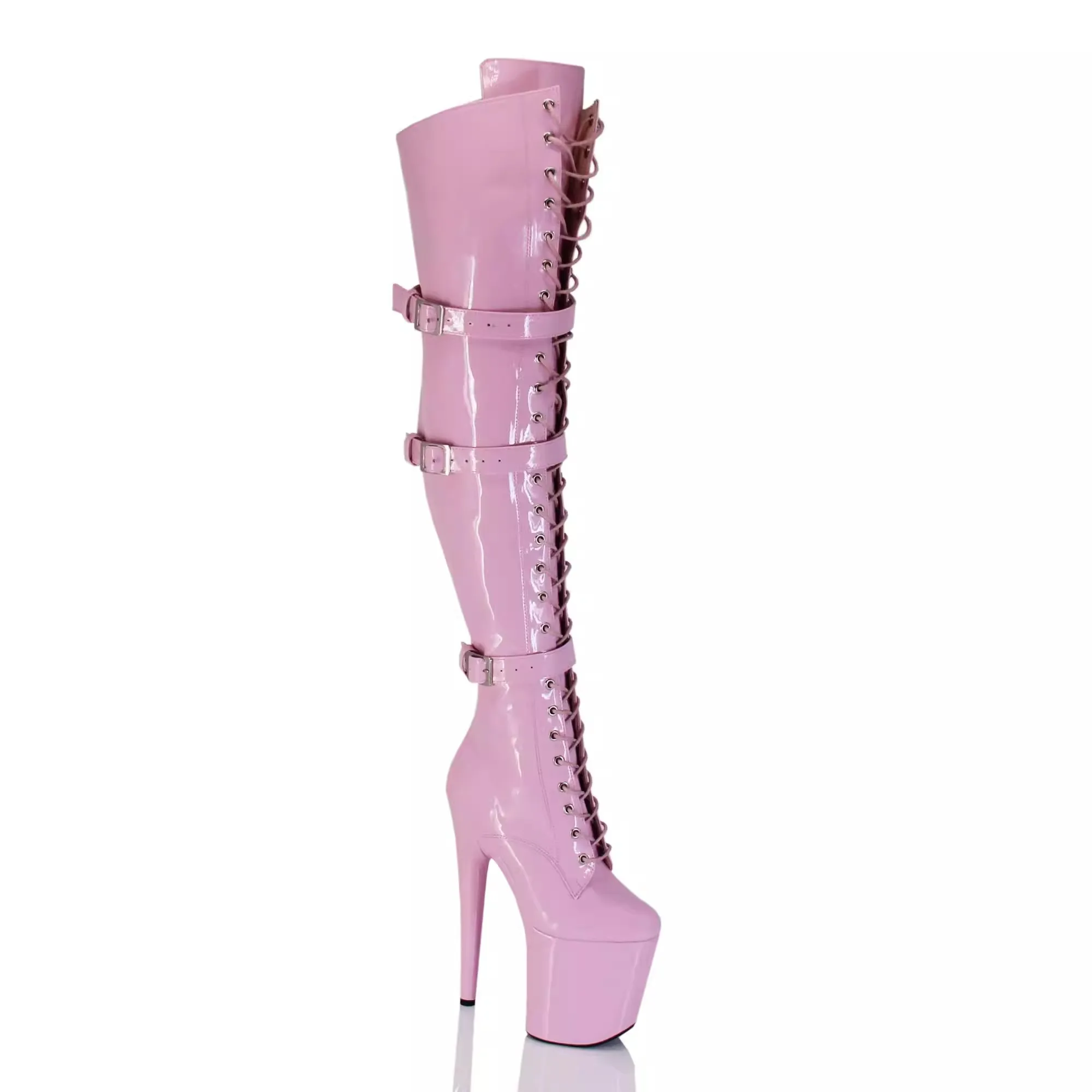 New 20 cm high heels European and American sexy stage performance high boots pole dancing over-the-knee boots
New 20 cm high heels European and American sexy stage performance high boots pole dancing over-the-knee boots