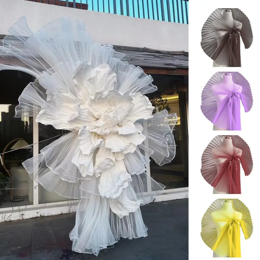 Pleated Mesh Fabric Elegant Lace Trims Pleated Organza Fabric for Wedding Dress Sewing Crafting Soft Designer Mesh for Diy
Pleated Mesh Fabric Elegant Lace Trims Pleated Organza Fabric for Wedding Dress Sewing Crafting Soft Designer Mesh for Diy