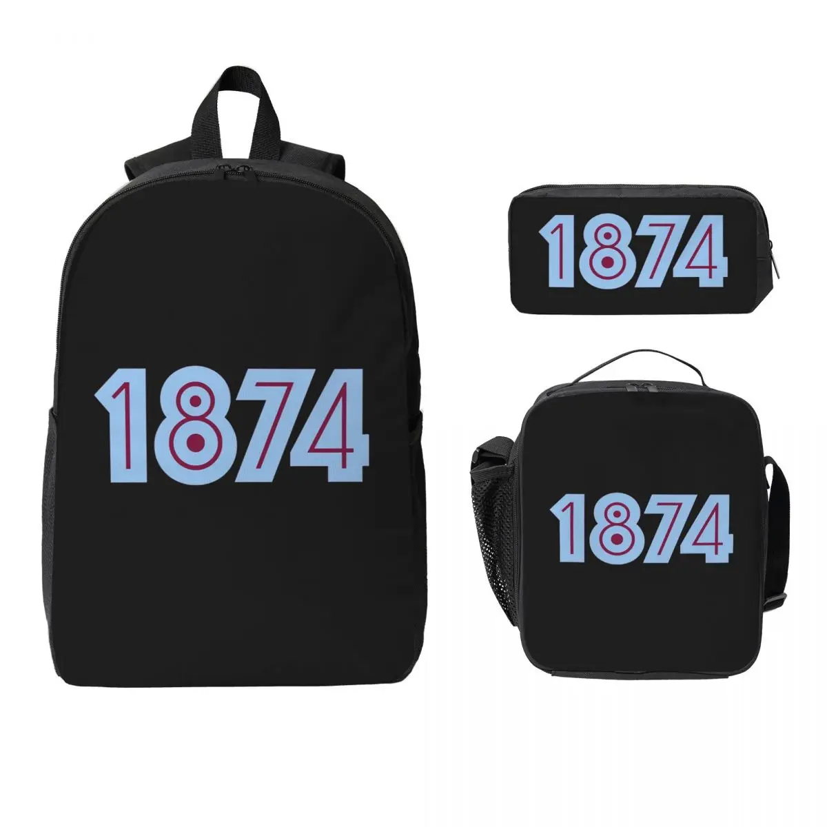 Aston Villa 1874 Backpack Student BookBag School Bag Laptop Shoulder Bags 3ps Insulated Lunch Bag Pencil Case
Aston Villa 1874 Backpack Student BookBag School Bag Laptop Shoulder Bags 3ps Insulated Lunch Bag Pencil Case