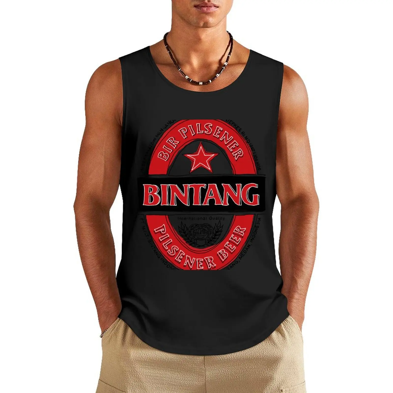 Bintang beer POP Tank Top sports t-shirts for men sleeveless shirts quick-drying t-shirt
Bintang beer POP Tank Top sports t-shirts for men sleeveless shirts quick-drying t-shirt