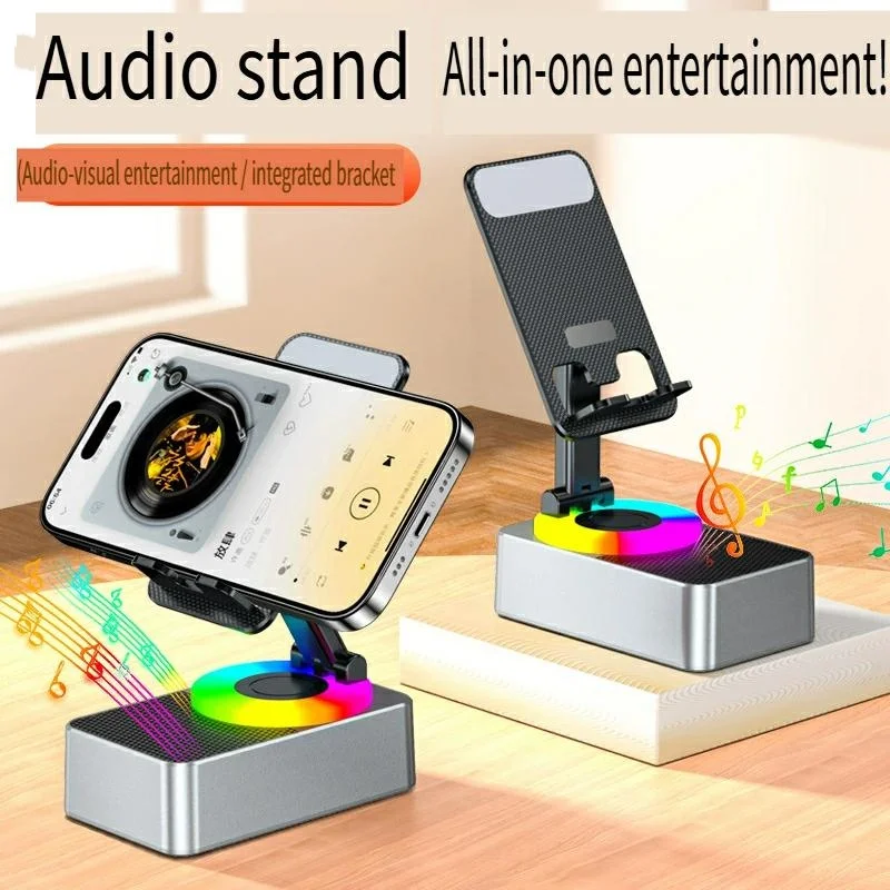 3-in-1 mobile phone holder, Bluetooth audio, power bank, call speaker, multi-functional, foldable and rotating desktop
3-in-1 mobile phone holder, Bluetooth audio, power bank, call speaker, multi-functional, foldable and rotating desktop