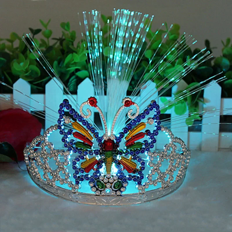 10pcs Light Up Butterfly Crown Fiber Headbands Rhinestone LED Blinking Flashing Hairband Glow Party Navidad Halloween
10pcs Light Up Butterfly Crown Fiber Headbands Rhinestone LED Blinking Flashing Hairband Glow Party Navidad Halloween