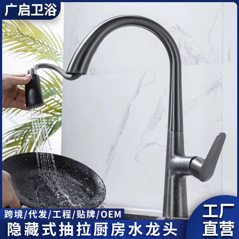 Cross-Border Gun Gray Kitchen Vegetable Basin Hot and Cold Faucet Swivel Sink Dual Outlet Vegetable Washing Basin Pull-Out Fauce
Cross-Border Gun Gray Kitchen Vegetable Basin Hot and Cold Faucet Swivel Sink Dual Outlet Vegetable Washing Basin Pull-Out Fauce
