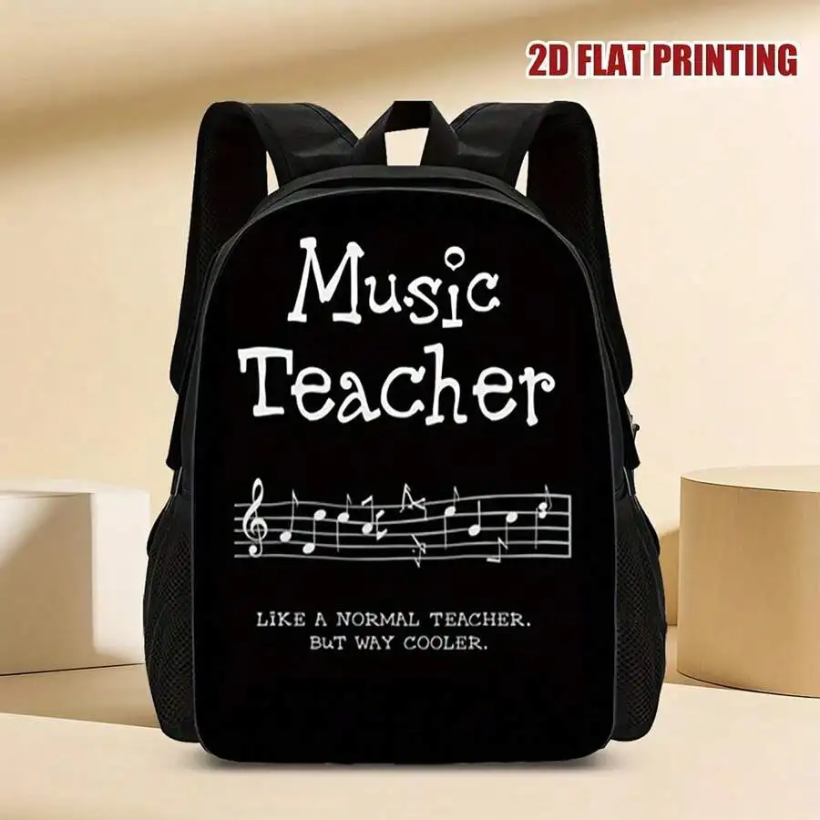 Music Teacher Printed Backpack Large Capacity Lightweight Travel Bag With Adjustable Straps
Music Teacher Printed Backpack Large Capacity Lightweight Travel Bag With Adjustable Straps