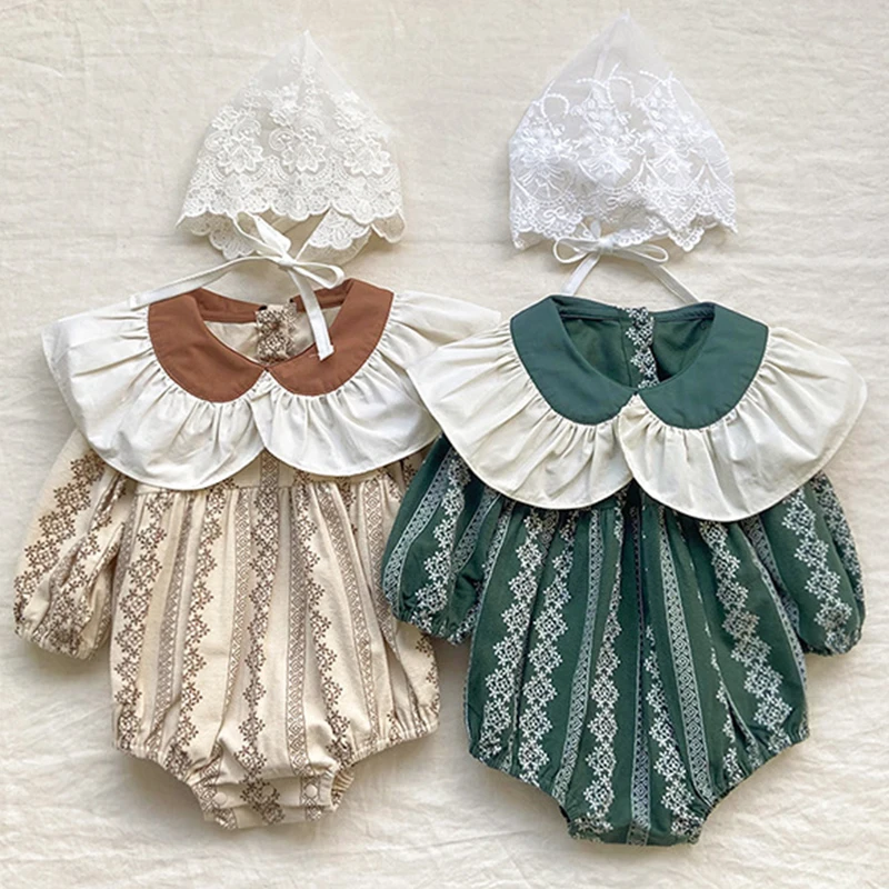 Infant Baby Girls Romper Printing Splicing Cotton Long Sleeve Newborn Baby Girls Jumpsuit Spring Autumn Baby Girls Clothes
Infant Baby Girls Romper Printing Splicing Cotton Long Sleeve Newborn Baby Girls Jumpsuit Spring Autumn Baby Girls Clothes