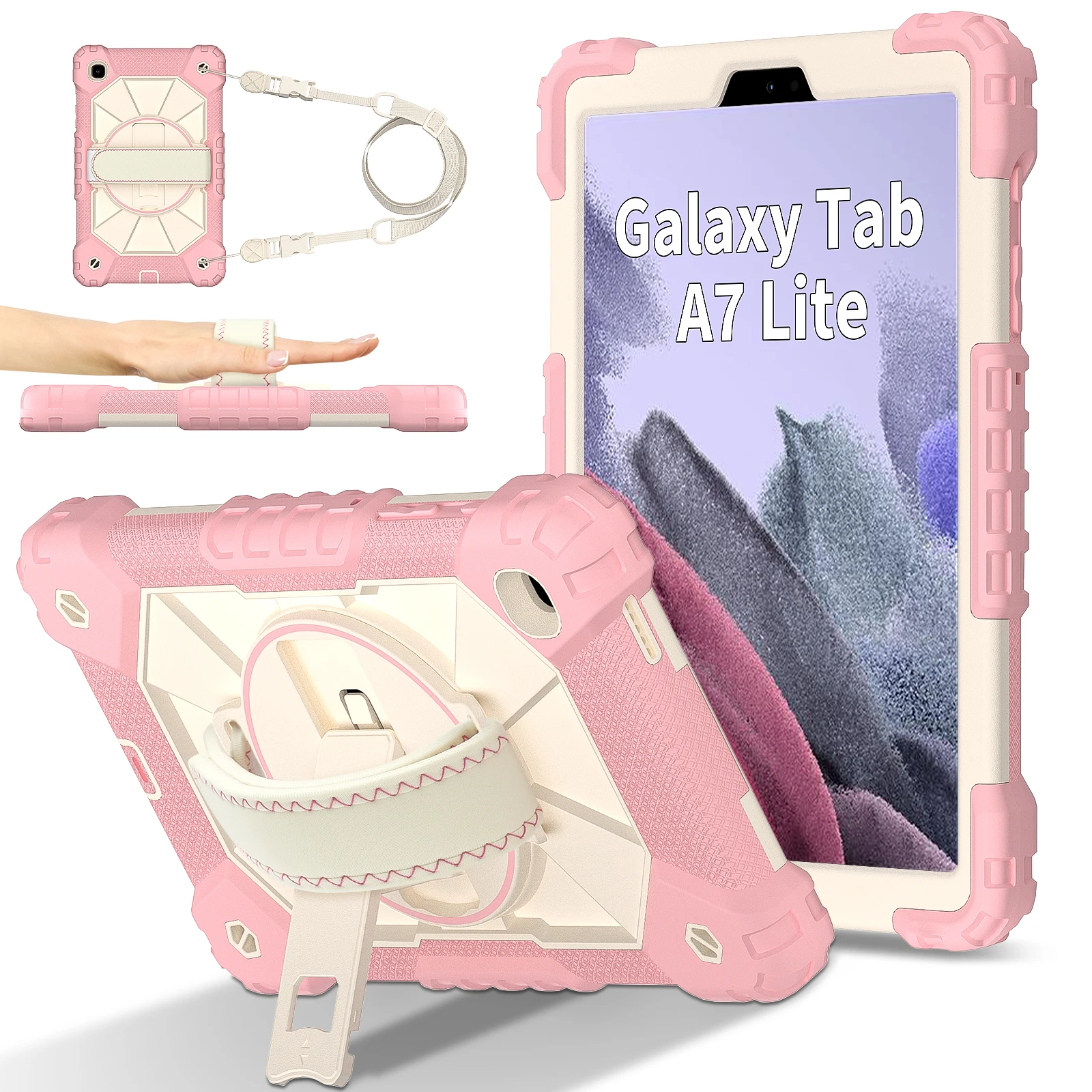 Чехол-подставка для Samsung Galaxy Tab A7 Lite 8,7 2021 SM-T220 SM-T225 8,7 дюйма, вращающийся на 360 градусов сверхпрочный чехол с плечевым ремнем
Чехол-подставка для Samsung Galaxy Tab A7 Lite 8,7 2021 SM-T220 SM-T225 8,7 дюйма, вращающийся на 360 градусов сверхпрочный чехол с плечевым ремнем