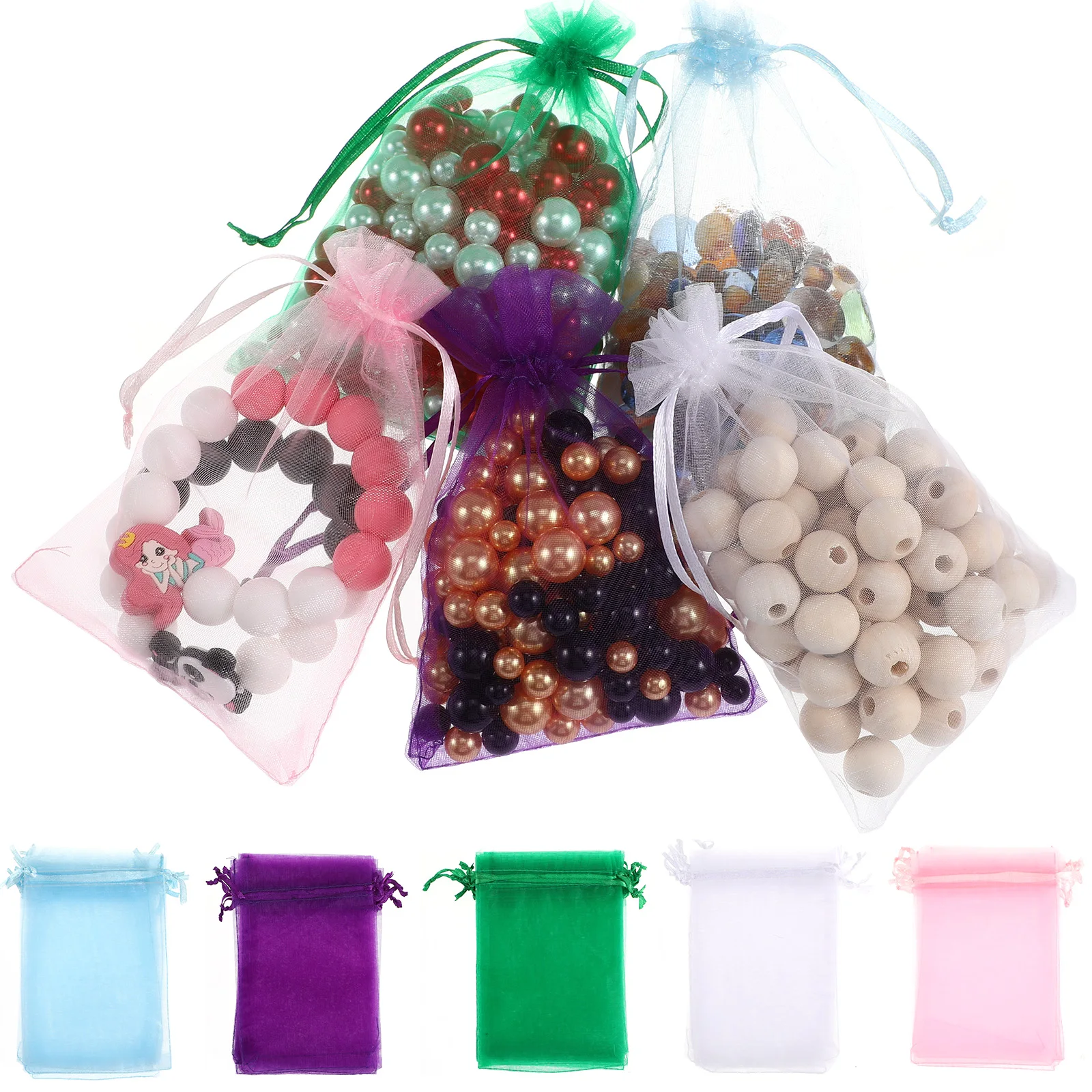 50 Pcs Organza Bags Set 10x15cm Pink White Green Drawstring Favor Bags Gift Mesh Tiny Earring Party Supplies Small
50 Pcs Organza Bags Set 10x15cm Pink White Green Drawstring Favor Bags Gift Mesh Tiny Earring Party Supplies Small