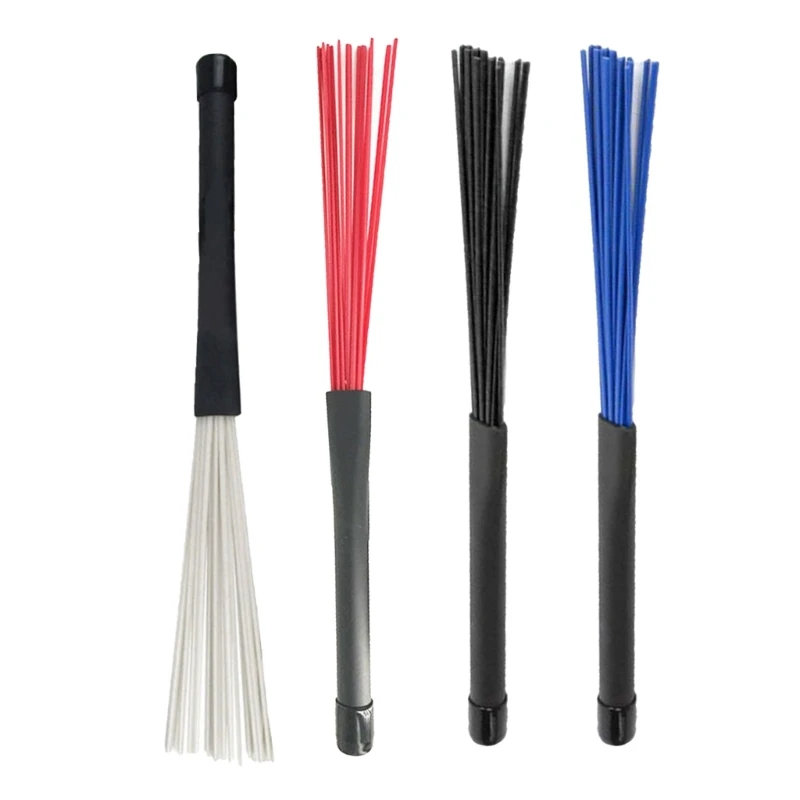 2Pcs Professional Nylon Wire Brush Jazzes Drum Brushes with Comfortable Handle Drum Brush Percussion Brushes Snare Brush
2Pcs Professional Nylon Wire Brush Jazzes Drum Brushes with Comfortable Handle Drum Brush Percussion Brushes Snare Brush
