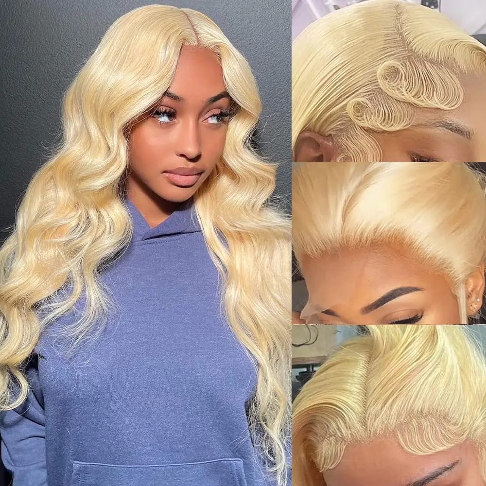 Blonde 28 Inch Body Wave Wavy Lace Front Wigs Human Hair 13x6 Blonde HD Lace Front Human Hair Wig 180% Density For Black Women
Blonde 28 Inch Body Wave Wavy Lace Front Wigs Human Hair 13x6 Blonde HD Lace Front Human Hair Wig 180% Density For Black Women