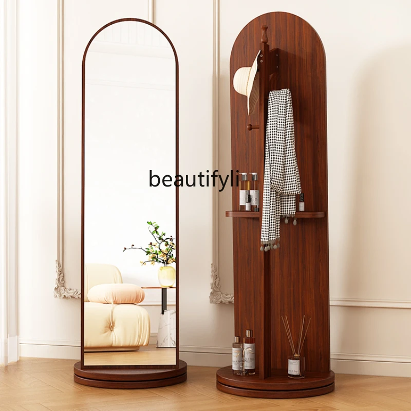 French Rotating Dressing Mirror Full Body Floor Mirror Household Hangers One-Piece Mirror Movable Full-Length Mirror
French Rotating Dressing Mirror Full Body Floor Mirror Household Hangers One-Piece Mirror Movable Full-Length Mirror