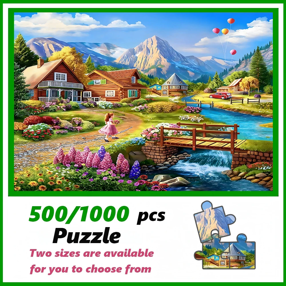 A high-quality 500/1000-piece puzzle, perfect for adults, is a fun family game that helps relieve stress and is great for birthd
A high-quality 500/1000-piece puzzle, perfect for adults, is a fun family game that helps relieve stress and is great for birthd
