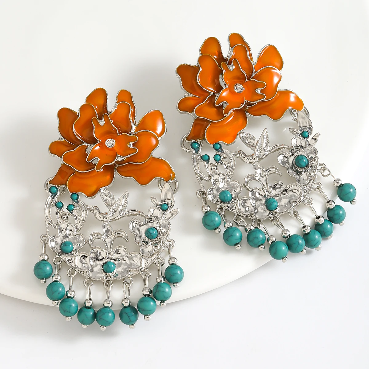 ZAA Floral Beaded Earrings Bohemian Vintage Designed Tassel Drop Earring For Women Enthic Statement Dainty Decoration Party Gift
ZAA Floral Beaded Earrings Bohemian Vintage Designed Tassel Drop Earring For Women Enthic Statement Dainty Decoration Party Gift
