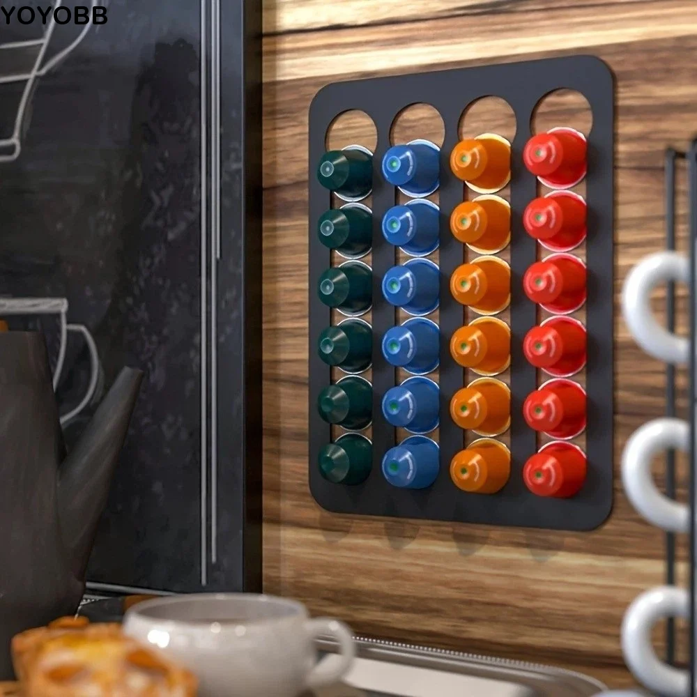 Punch-free Design Coffee Capsule Rack Slide Rail Alloy Cabinet Capsule Rack Creative Storage Wall-mounted Rack
Punch-free Design Coffee Capsule Rack Slide Rail Alloy Cabinet Capsule Rack Creative Storage Wall-mounted Rack