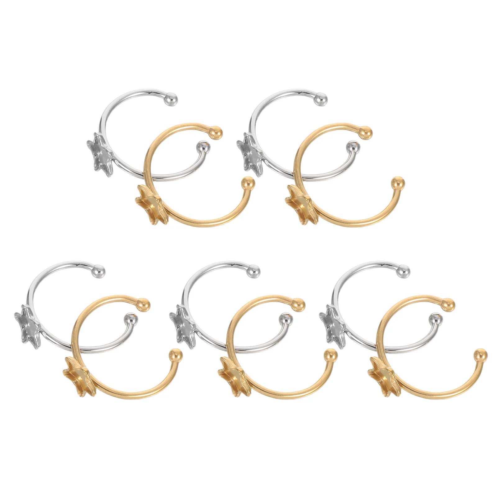 10 шт., заготовки для колец из нержавеющей стали: регулируемые открытые рамки-манжеты для изготовления ювелирных изделий своими руками, плоский лоток, вмещает стеклянные кабошоны, прочный
10 шт., заготовки для колец из нержавеющей стали: регулируемые открытые рамки-манжеты для изготовления ювелирных изделий своими руками, плоский лоток, вмещает стеклянные кабошоны, прочный