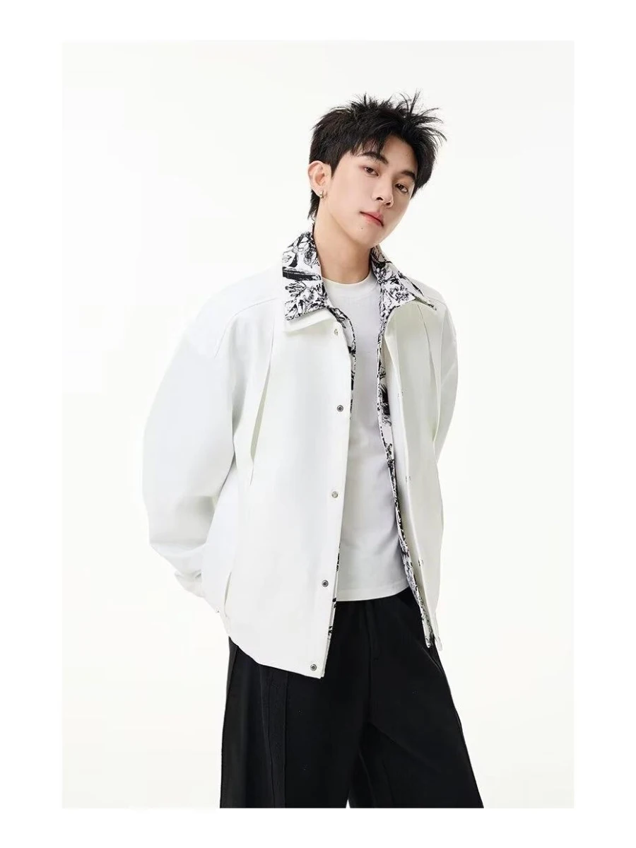 Trendy White Baseball Sle Flight Jaet Men's Model Faion oulder Pad Design ort American Baseball Coat for Youth
Trendy White Baseball Sle Flight Jaet Men's Model Faion oulder Pad Design ort American Baseball Coat for Youth