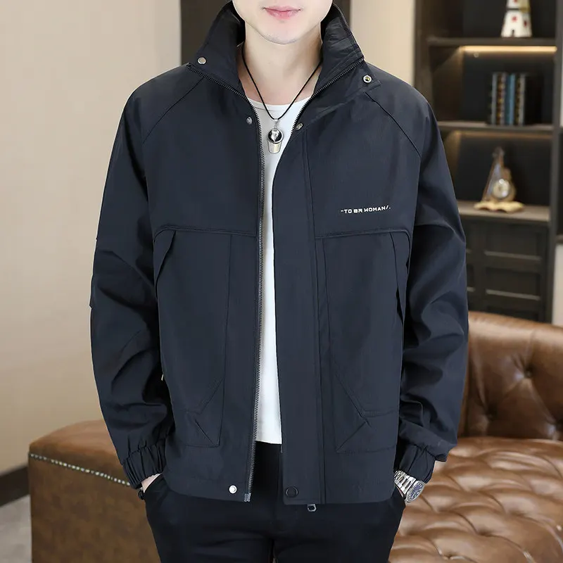 High Quali Men's Casual Stand Collar Jaet Autumn Winter Faionable Sli Versatile Men's Topwear Polyester Fiber Long ...
High Quali Men's Casual Stand Collar Jaet Autumn Winter Faionable Sli Versatile Men's Topwear Polyester Fiber Long ...