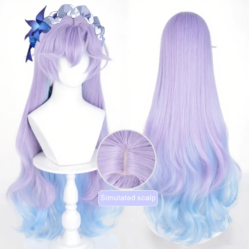 High Quality Game Cantarella Cosplay Wig Long Curly Purple-blue Gradient Wig Heat Resistant Synthetic Simulated Scalp Headwear
High Quality Game Cantarella Cosplay Wig Long Curly Purple-blue Gradient Wig Heat Resistant Synthetic Simulated Scalp Headwear