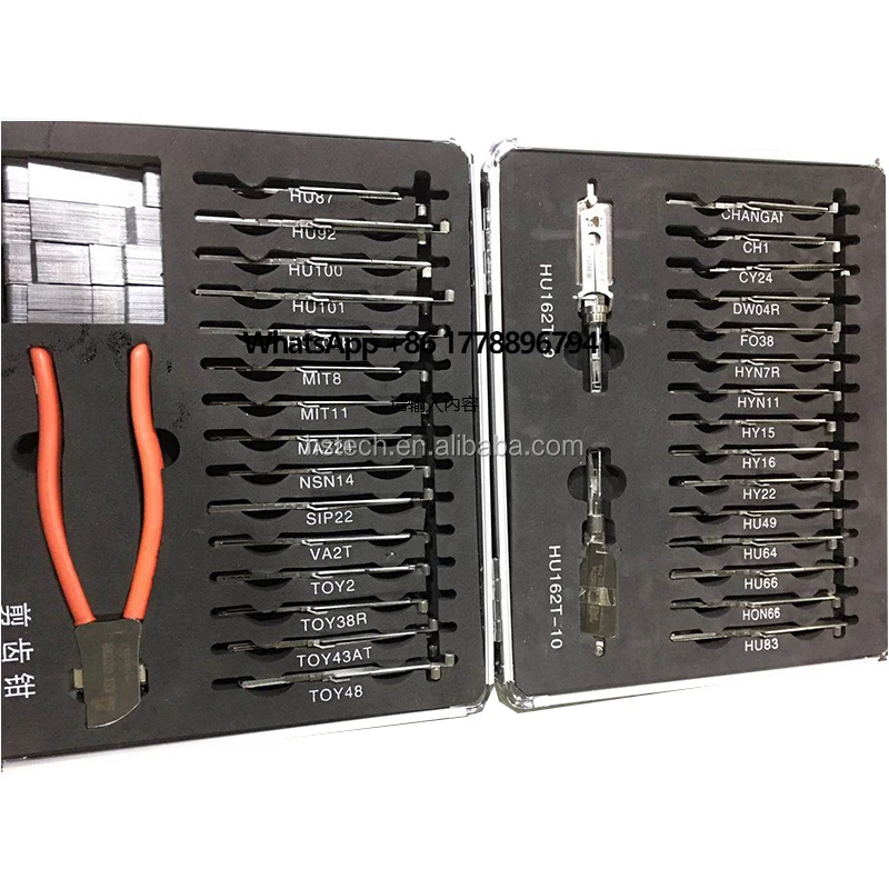 LISHI Locksmith Tools Box 32PCS/Set Original 2 in 1 Lishi Tools Repair Tool with 1 Cutter for Car Lock
LISHI Locksmith Tools Box 32PCS/Set Original 2 in 1 Lishi Tools Repair Tool with 1 Cutter for Car Lock