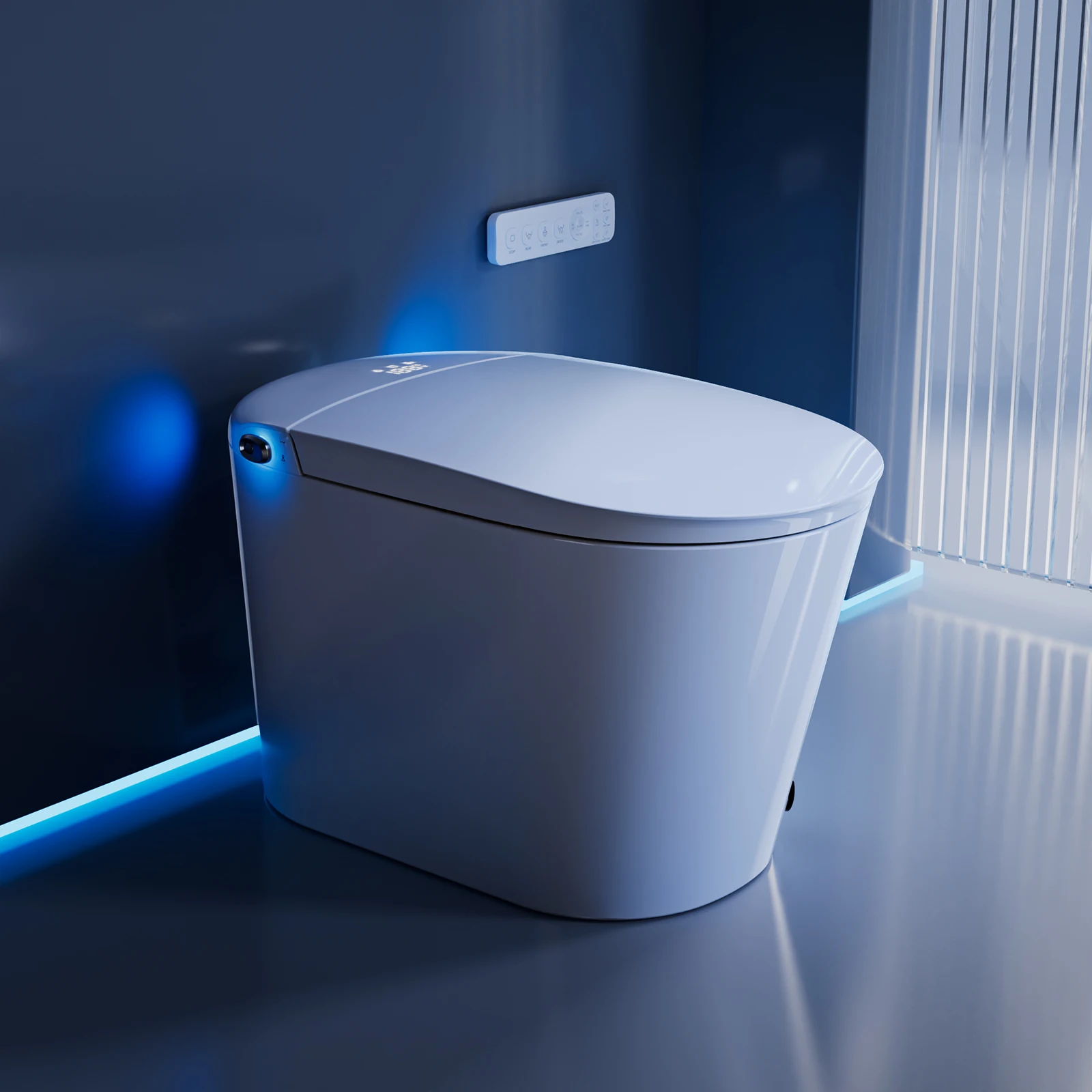 Auto Flip Smart Toilets and Bidets for Bathroom with Led Light Constant Temperature Heating Cleaning and Drying for Home Toilets
Auto Flip Smart Toilets and Bidets for Bathroom with Led Light Constant Temperature Heating Cleaning and Drying for Home Toilets