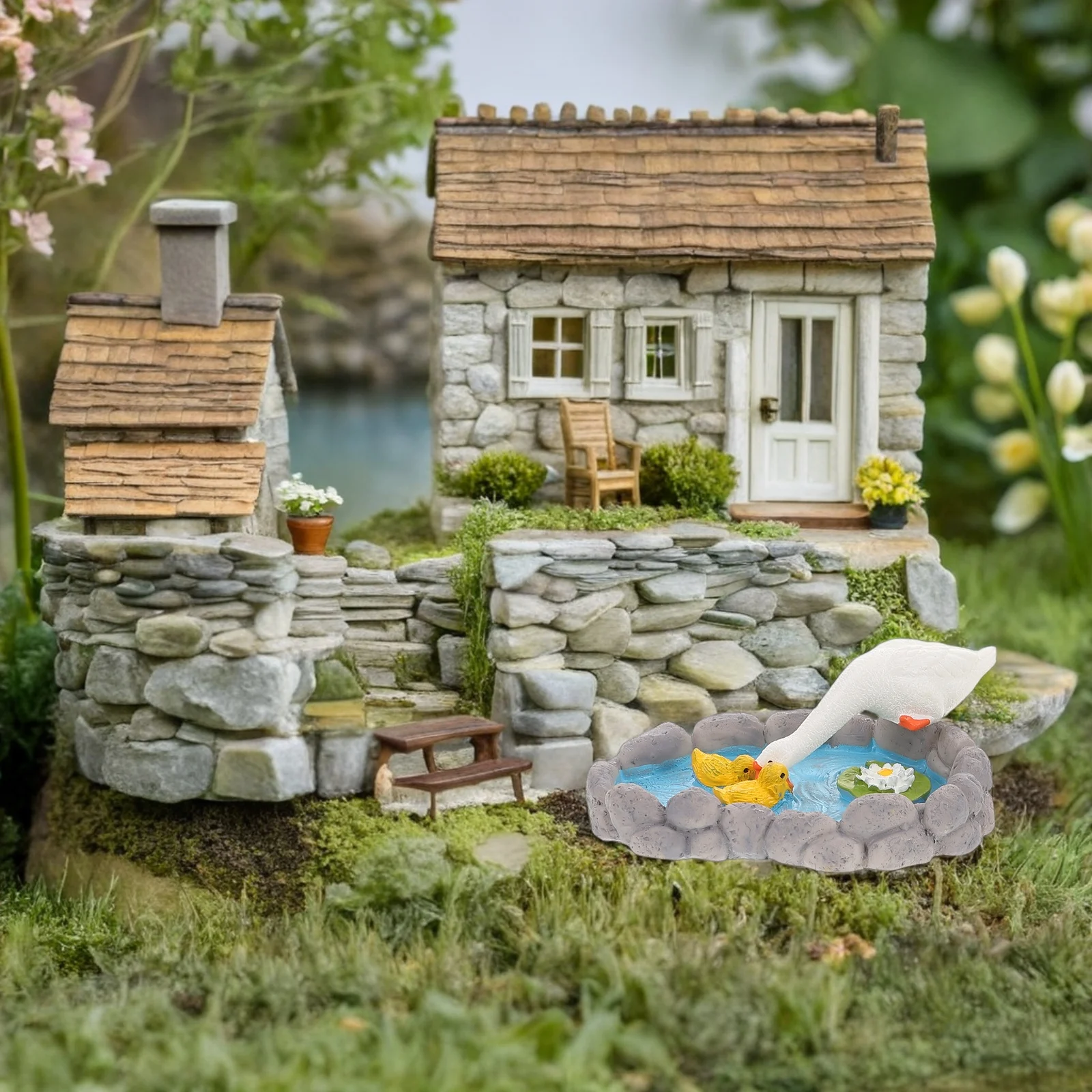 2Pcs Miniature Pond Decorations Resin White Goose Statues for Outdoor Indoor DIY Fairy Landscape Balcony Lawn
2Pcs Miniature Pond Decorations Resin White Goose Statues for Outdoor Indoor DIY Fairy Landscape Balcony Lawn