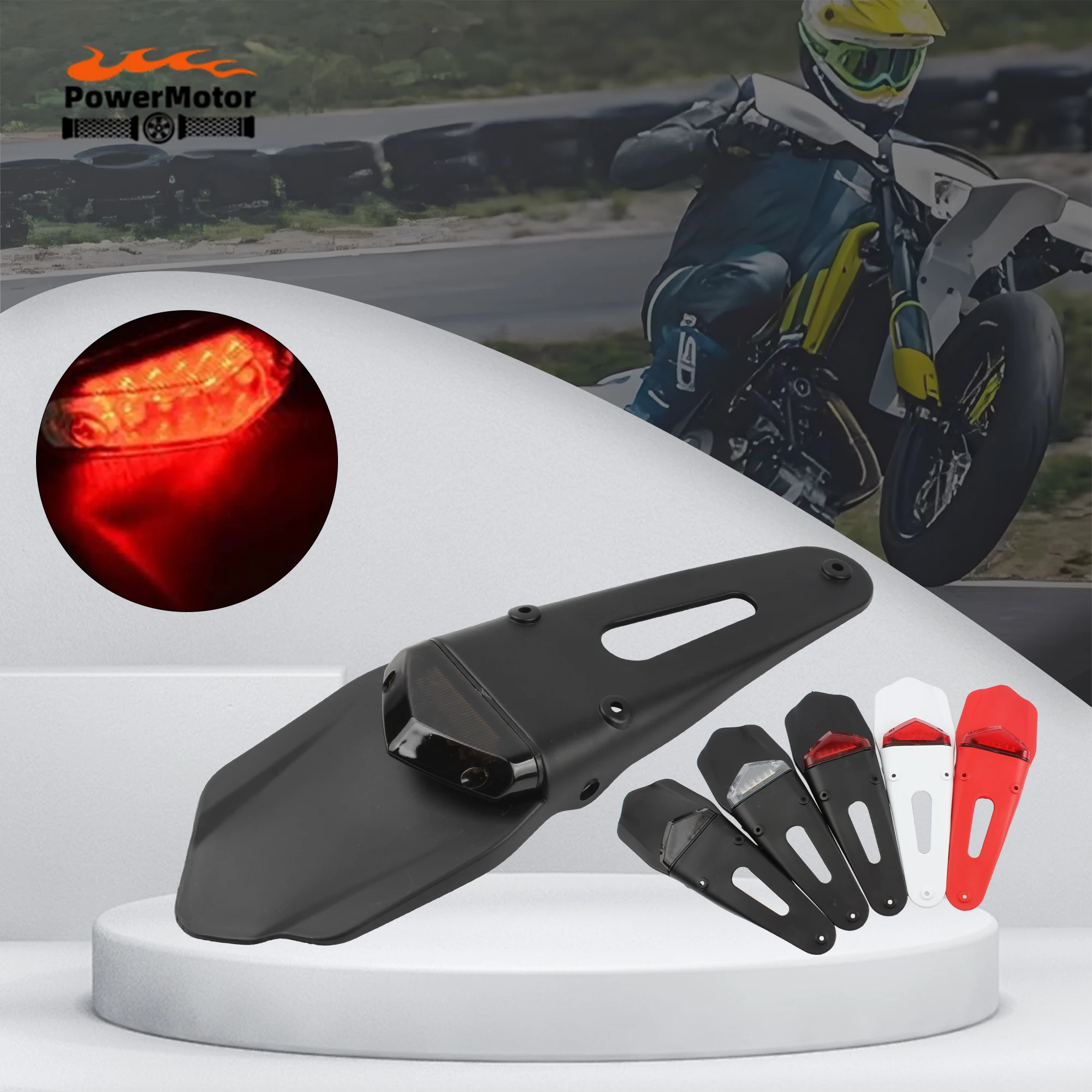 Universal Motorcycle Rear Fender Taillight Brake Lamp LED for For Trail Supermoto Motocross Enduro Dirt Bike LED Accessories
Universal Motorcycle Rear Fender Taillight Brake Lamp LED for For Trail Supermoto Motocross Enduro Dirt Bike LED Accessories