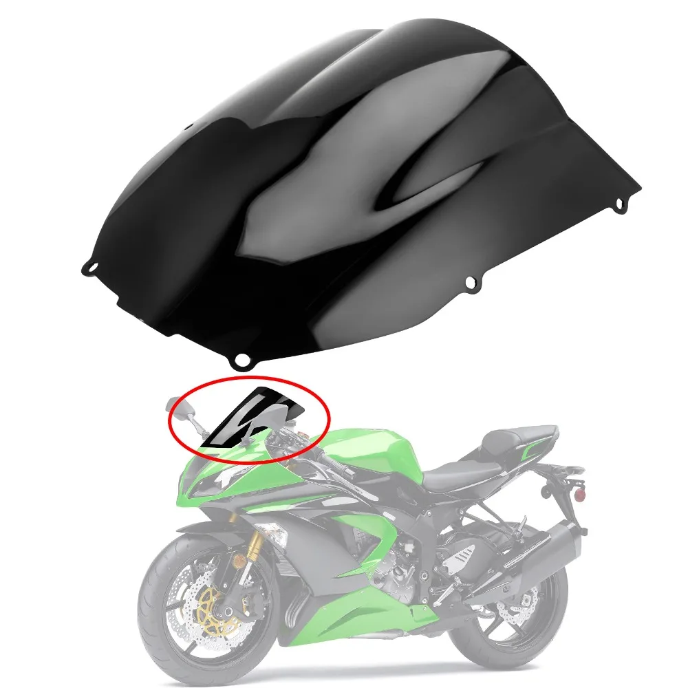Лобовое стекло мотоцикла, ветровой дефлектор, двойной пузырь для Kawasaki Ninja ZX6R 636 2000-2002 для ZZR600 2005-2009
Лобовое стекло мотоцикла, ветровой дефлектор, двойной пузырь для Kawasaki Ninja ZX6R 636 2000-2002 для ZZR600 2005-2009