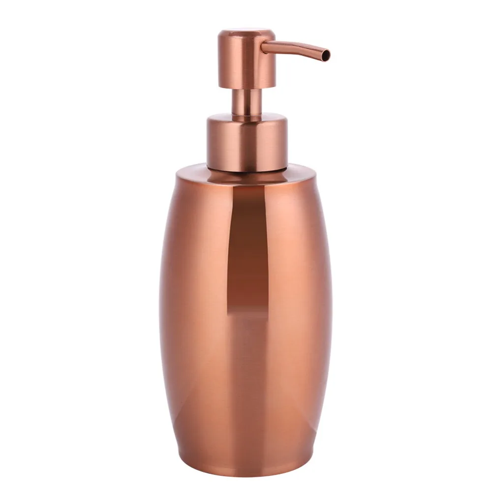 Stainless Steel Soap Dispenser Rose Gold 350ml Capacity Liquid Soap Dispenser Modern Drip-Free Lotion Dispenser
Stainless Steel Soap Dispenser Rose Gold 350ml Capacity Liquid Soap Dispenser Modern Drip-Free Lotion Dispenser