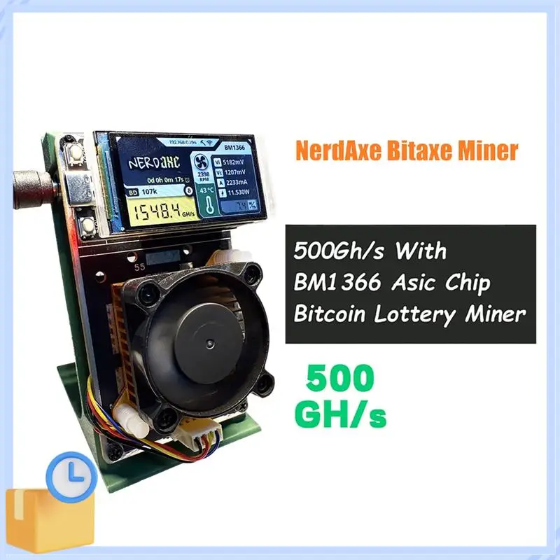 Popular Nerdaxe Nerdminer Bitaxe 500Gh/S BM1366 ASIC Chip Vertical Miner Solo Lottery BTC Miner Lottery Mining Miner AU PLUG
Popular Nerdaxe Nerdminer Bitaxe 500Gh/S BM1366 ASIC Chip Vertical Miner Solo Lottery BTC Miner Lottery Mining Miner AU PLUG
