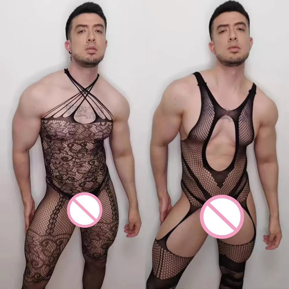Mens Sexy Hollow Out Fishnet Full Bodysuits Sissy Jumpsuit Bodystocking Sexy Lingerie Male See Through Underwear Gays Bodysuit
Mens Sexy Hollow Out Fishnet Full Bodysuits Sissy Jumpsuit Bodystocking Sexy Lingerie Male See Through Underwear Gays Bodysuit