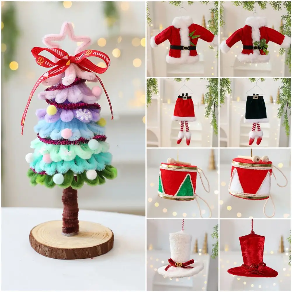 Multicolor Christmas Hanging Decoration Cloth Knitting Santa Coat Christmas Tree Ornament Drum Hat Hanging Drop Ornament Gift
Multicolor Christmas Hanging Decoration Cloth Knitting Santa Coat Christmas Tree Ornament Drum Hat Hanging Drop Ornament Gift