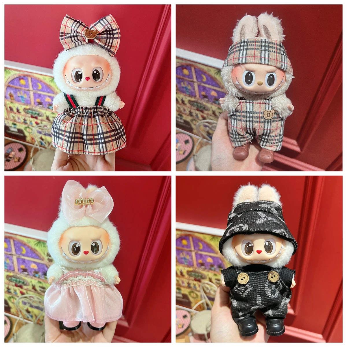 For 15/17cm Labubu Mini Doll Luxury Bow Dress original Hat Pants Clothes Set Labubu Dolls Clothing designer DIY Toys Accessorie
For 15/17cm Labubu Mini Doll Luxury Bow Dress original Hat Pants Clothes Set Labubu Dolls Clothing designer DIY Toys Accessorie