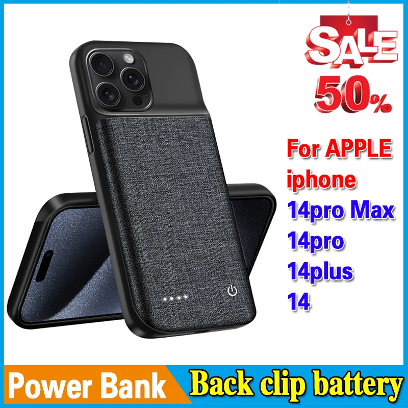 Back Clip Battery High-Quality Power Bank for Apple Iphone14pro Max 14pro 14plus 14 Battery Power Case Powerbank
Back Clip Battery High-Quality Power Bank for Apple Iphone14pro Max 14pro 14plus 14 Battery Power Case Powerbank