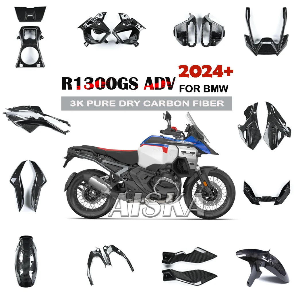 For BMW R1300GS Adventure 2024 2025 2026 Motorcycle Fender Fuel Tank Side Panel Fairing Kit Radiator Frame Cover 3K Carbon Fiber
For BMW R1300GS Adventure 2024 2025 2026 Motorcycle Fender Fuel Tank Side Panel Fairing Kit Radiator Frame Cover 3K Carbon Fiber