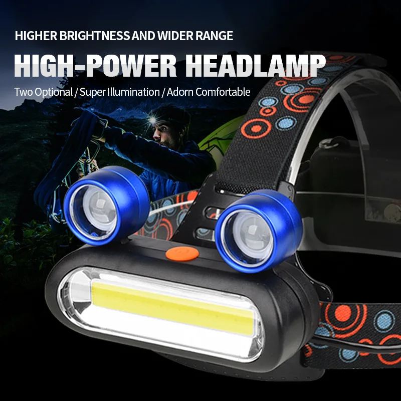 High Power Headlamp Rechargeable Super Bright Flashlight XPE 90° Adjustable Headlight Outdoor Waterproof Emergency Work Light
High Power Headlamp Rechargeable Super Bright Flashlight XPE 90° Adjustable Headlight Outdoor Waterproof Emergency Work Light