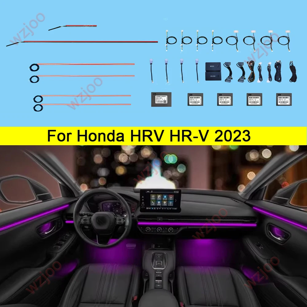 Upgrade 70 colors Led Car Interior Ambient Lighting For Honda HRV 2022-2023 Atmosphere Strip Decoration Accessories
Upgrade 70 colors Led Car Interior Ambient Lighting For Honda HRV 2022-2023 Atmosphere Strip Decoration Accessories